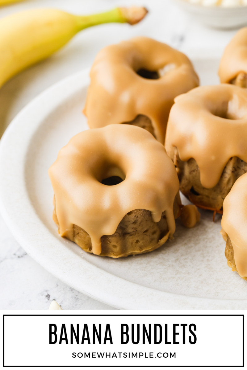 plated Banana Bundlets with a text overlay