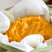 Homemade Pumpkin Puree in a bowl