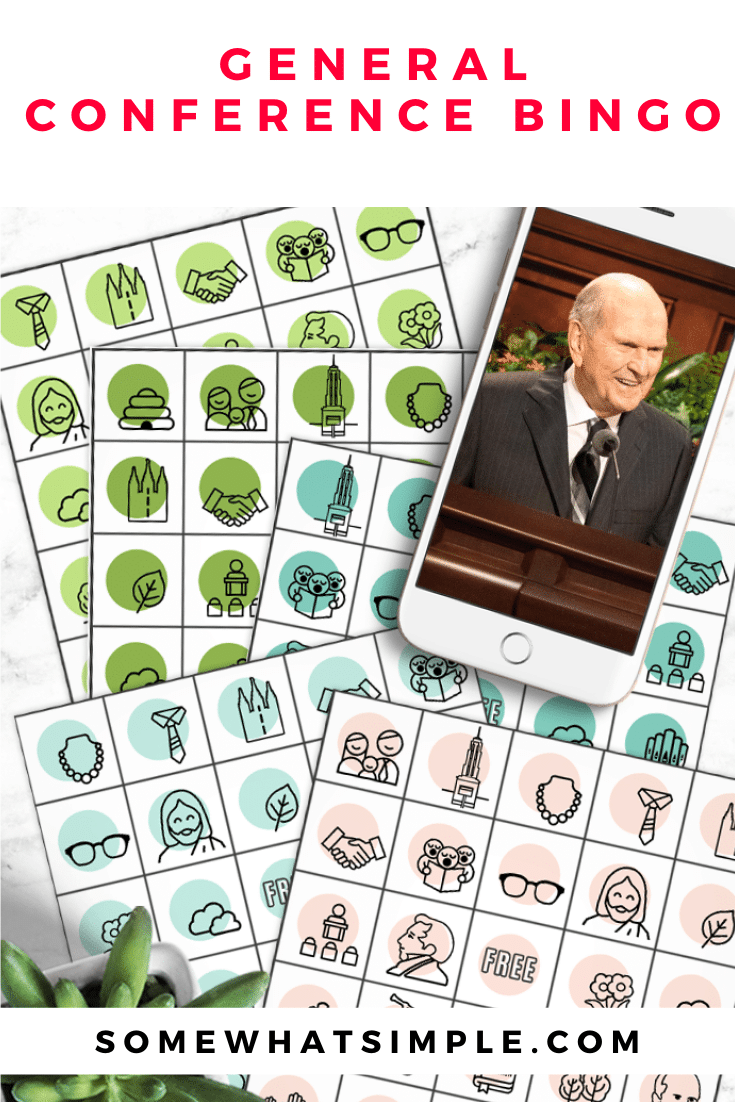 I Spy General Conference Bingo (Free Printables) Somewhat Simple