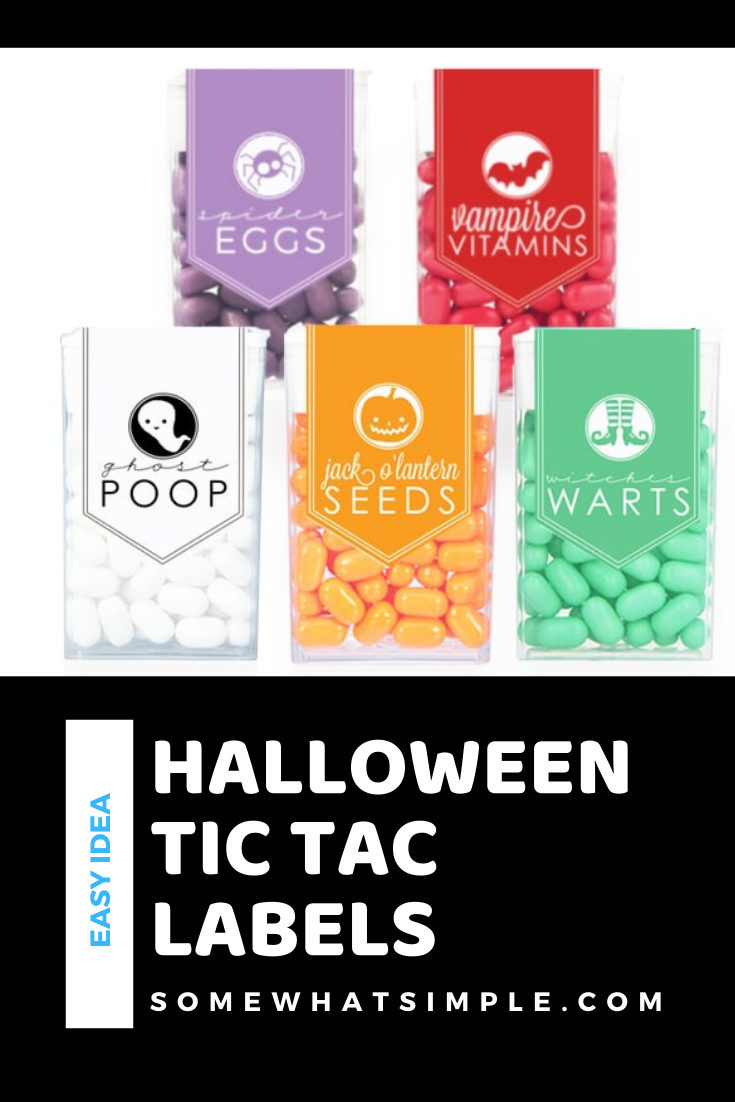 Halloween Tic Tac Labels (Printable) | Somewhat Simple