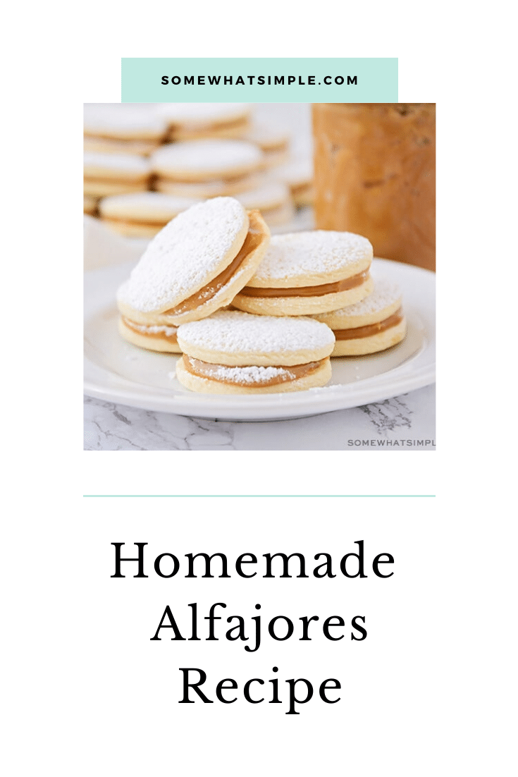 Popular all over Latin America, alfajores are a tasty treat the whole family will enjoy.  This alfajor cookie recipe is super easy to make and sure to satisfy your sweet tooth! Once you've had one of these dulce de leche cookies, you won't be able to put them down! #alfajoresrecipe #easyalfajoresrecipe #bestalfajoresrecipe #howtomakealfajores #homemadealfajores via @somewhatsimple