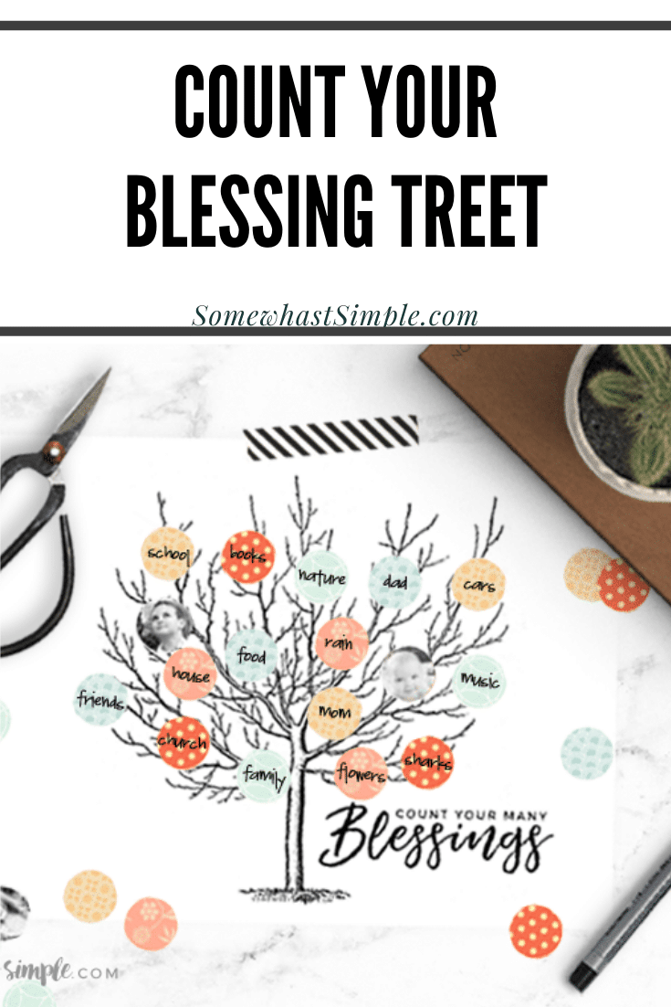 This fantastic Count Your Blessings Tree idea printable is the perfect way to display all the things you're grateful for! This fun craft makes a great Thanksgiving activity for the whole family, and is a wonderful daily reminder to not take for granted the little blessings in life. via @somewhatsimple