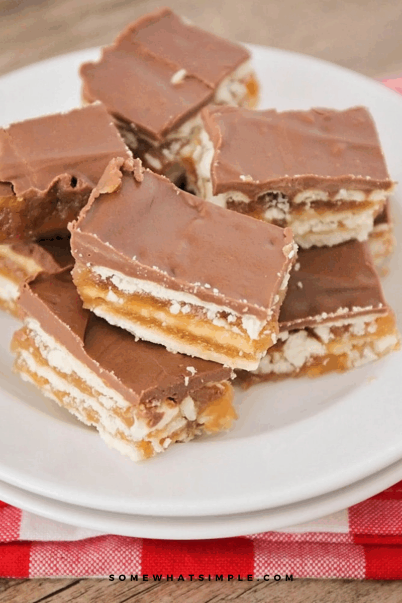 plated Christmas Crack - toffee made with club crackers