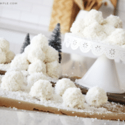 coconut cake pops that look like snowballs