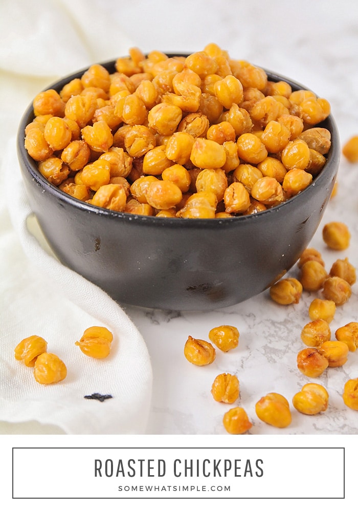 Chickpeas are an absolutely fantastic, super healthy snack.  These salt and vinegar chickpeas are roasted to perfection and simply delicious! Ready in under an hour, this chickpeas recipe is super easy to make! #roastedchickpeas #saltandvinegarchickpeas #ovenroastedsaltandvinegarchickpeas #healthyroastedchickpeas #saltandvinegarchickpeasrecipe via @somewhatsimple