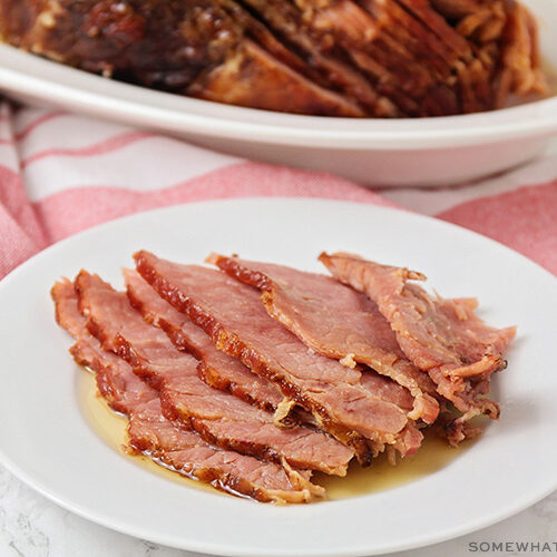 Slow Cooker Ham w/ Brown Sugar (5 min prep) Somewhat Simple