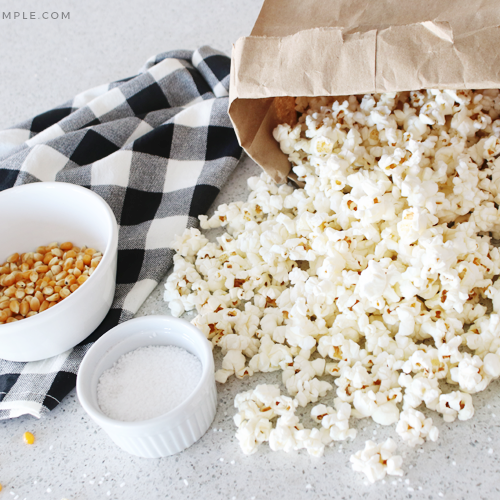 Paper Bag Popcorn (Make In The Microwave) Somewhat Simple