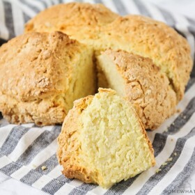 a loaf of traditional Irish soda bread