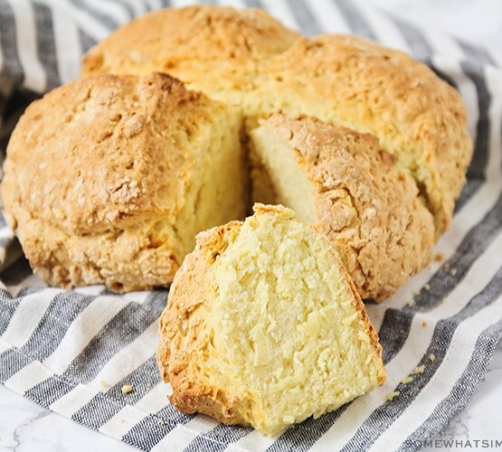 a loaf of traditional Irish soda bread
