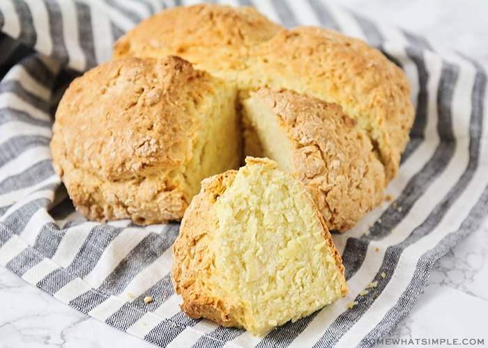 a loaf of traditional Irish soda bread