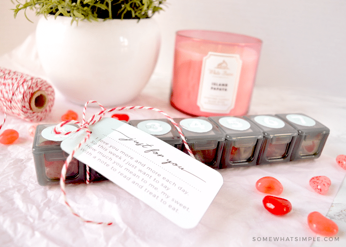 a valentine's day gift with a printable tag