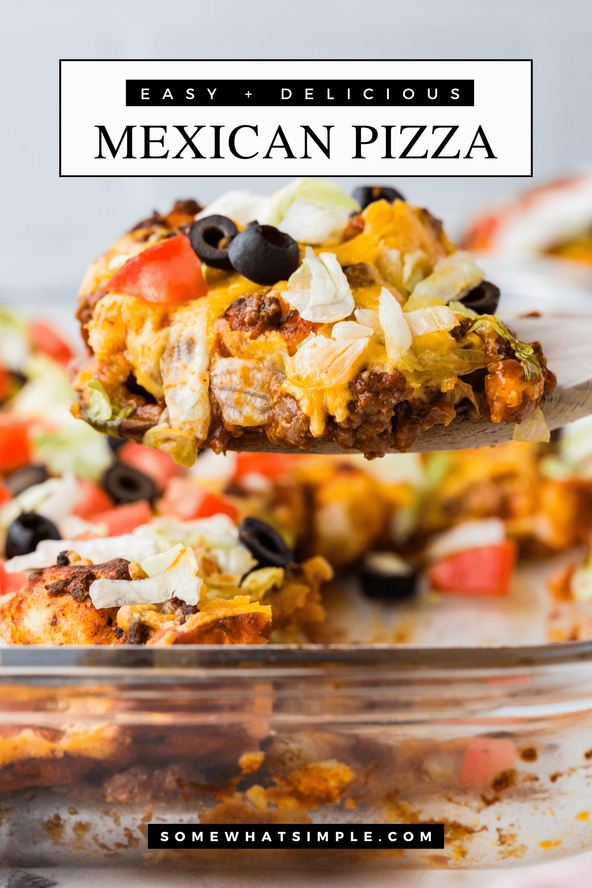 A simple, tasty dinner that your family will LOVE. This Mexican Bubble Pizza is a new family favorite! Made with ground beef, biscuits and your favorite toppings, this dinner idea is super easy to make and tastes fantastic! Add it to your menu for the week! #mexicanbubblepizza #easydinnerrecipe #howtomakebubblepizza #easymexicandinneridea #bubblepizza via @somewhatsimple