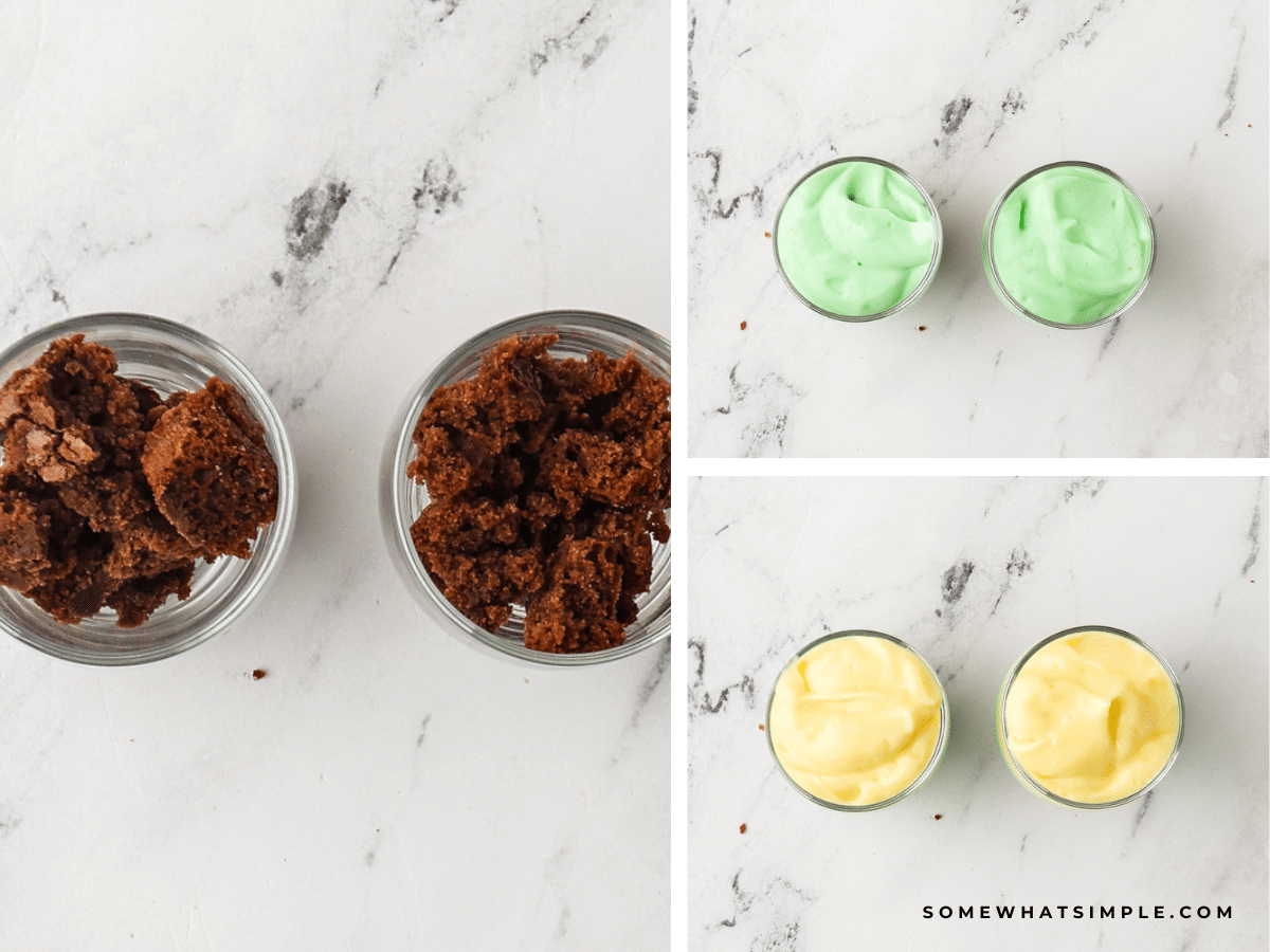directions on how to make St. Patrick's Parfait
