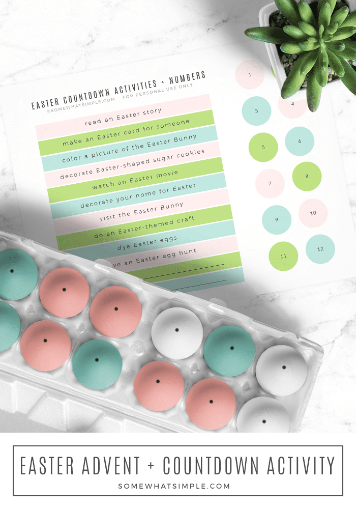 Easter Advent Calendar FREE Printable Somewhat Simple Easter Advent Calendar FREE Printable Somewhat Simple