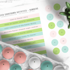 a printable easter advent calendar