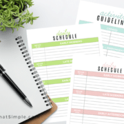 Printable Homeschool Schedule