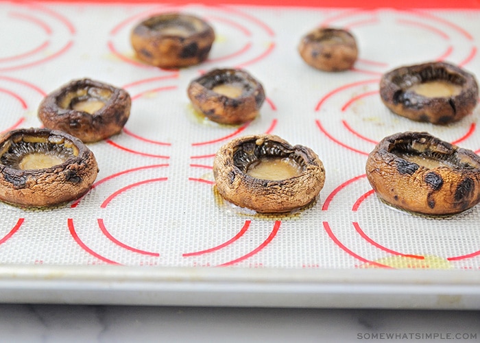 baked mushroom caps