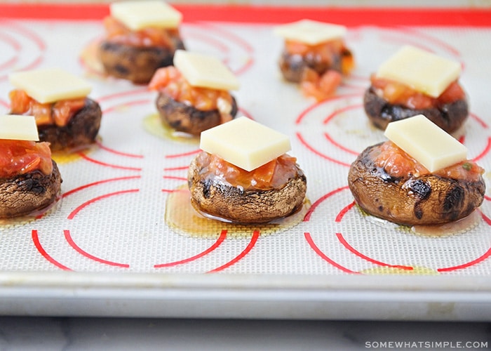 baked portobello stuffed mushrooms