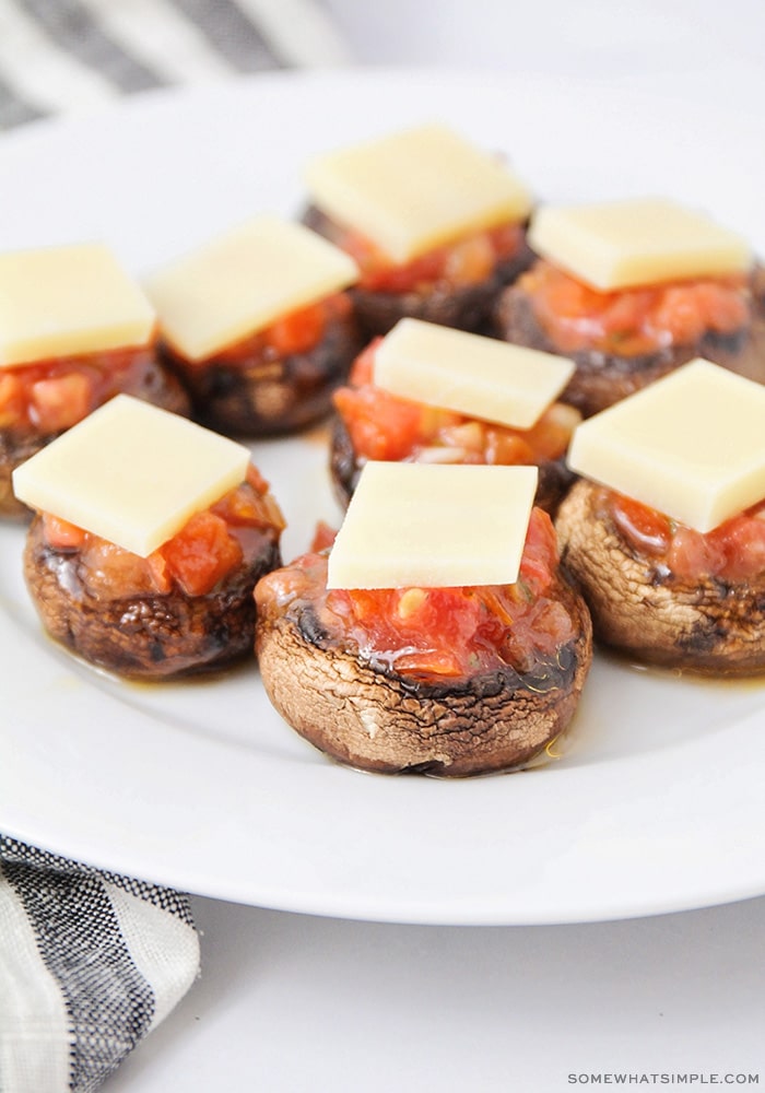 stuffed bruschetta portobello mushrooms