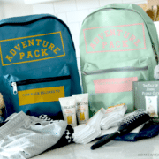 backpacks with supplies for kids in foster care