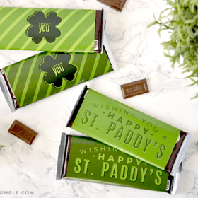 st. patrick's candy bar printable