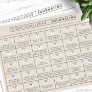 30 Day Feeling Fabulous Challenge (FREE Printable) - Somewhat Simple