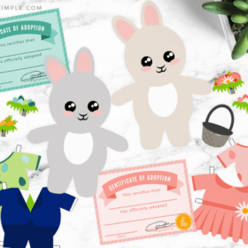 Easter Bunny Printable Paper Dolls