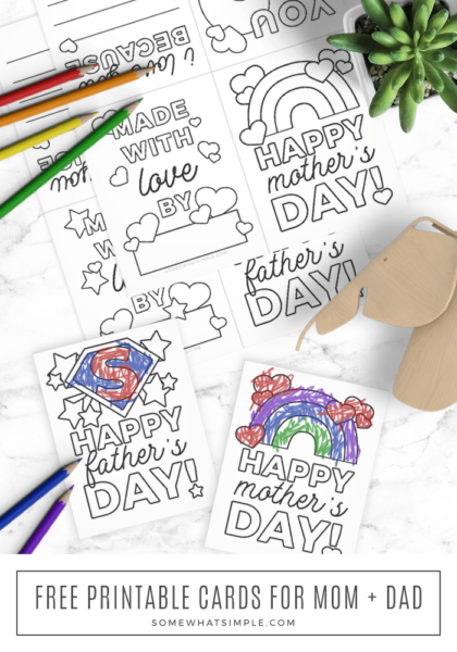 FREE Printable Mothers Day Cards (+ Fathers Day Cards)