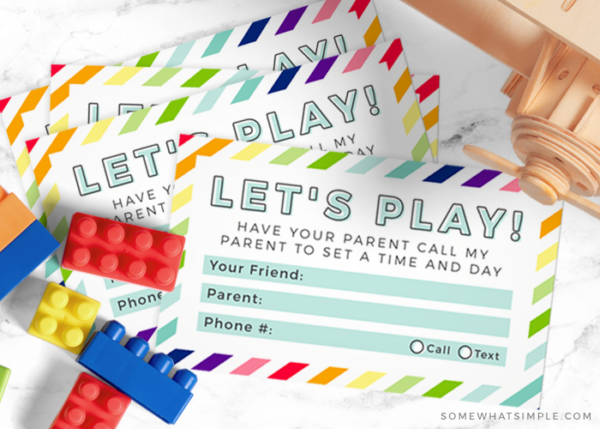 Free Printable Playdate Invitation Cards Filetype Pdf