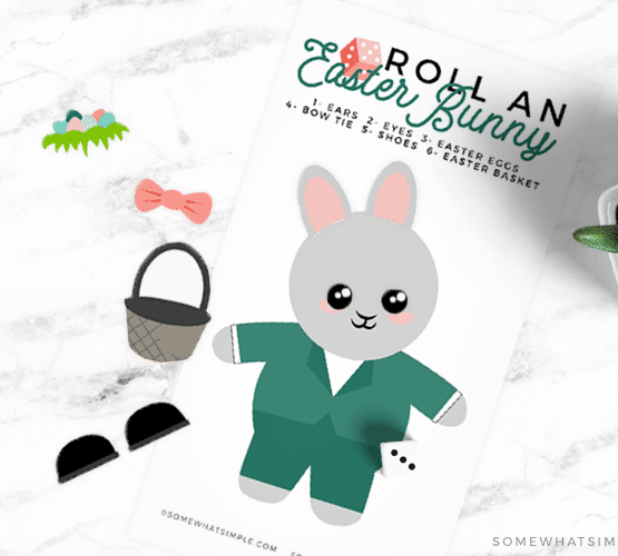 a printable easter bunny game