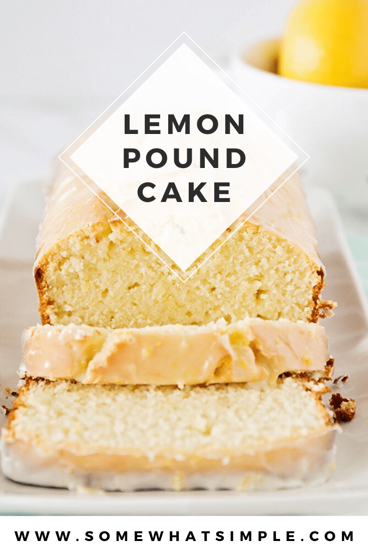 This delightfully sweet and tart lemon pound cake recipe is the perfect dessert for spring! It's easy to make and is bursting with fresh lemon flavor. This sweet lemon dessert will quickly become your favorite! #lemonpoundcake #lemonpoundcakerecipe #lemonpoundcakewithglaze #moistlemonpoundcakerecipe #easylemonpoundcake via @somewhatsimple