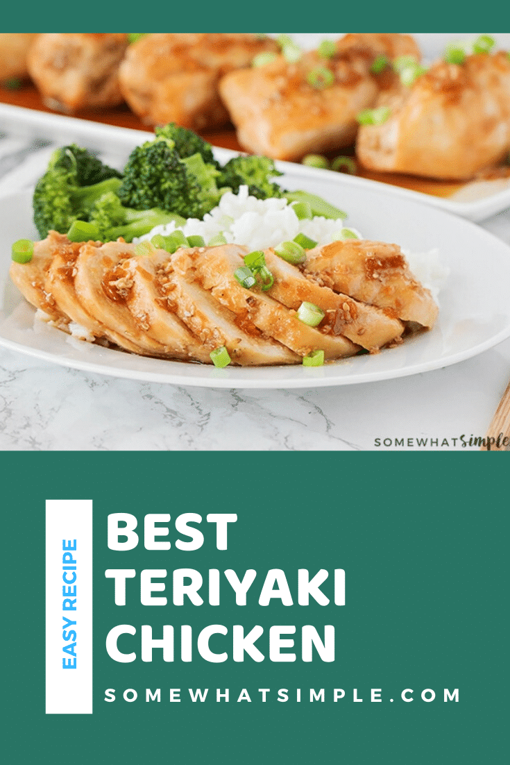 Using only 2 ingredients, this is the easiest teriyaki chicken recipe you will ever make! I'll show you how to make it in the oven and in a crock pot. Dinner will smell amazing all day and taste delicious tonight! #crockpotchickenteriyakirecipe #crockpotrecipe #howtomaketeriyakichicken #easydinner #teriyakichicken via @somewhatsimple