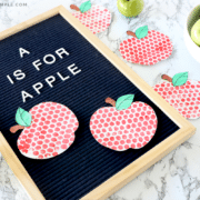 bubble wrap painting apples