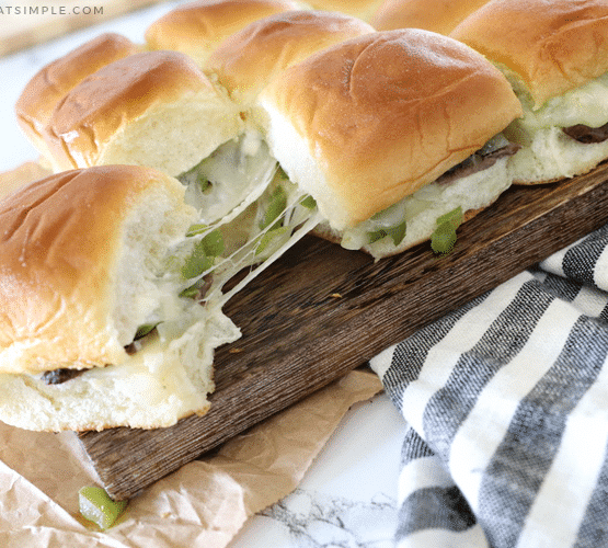 philly cheese steak sliders dinner recipe