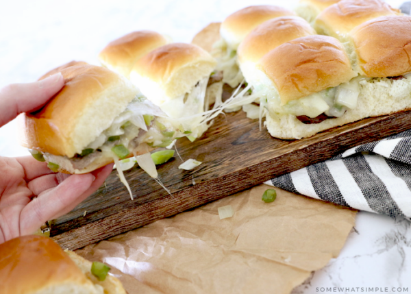 Flank Steak Philly Sliders Recipe