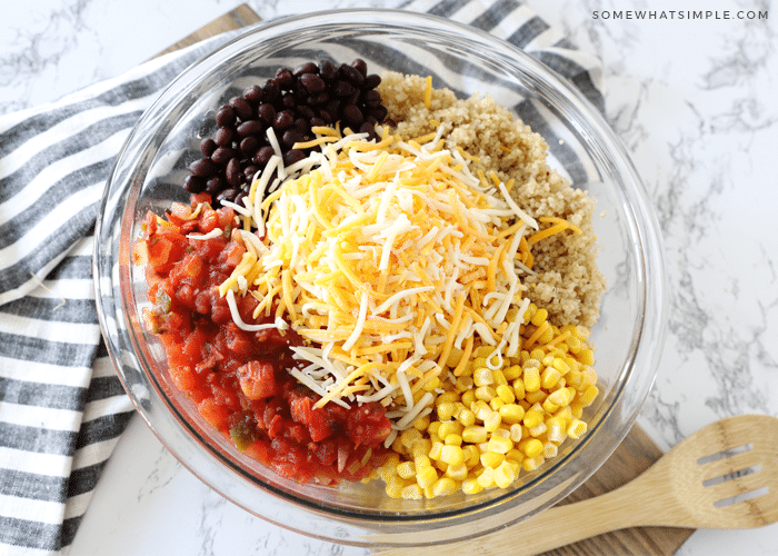 Quinoa Taco Casserole (30 Min Meal) Somewhat Simple