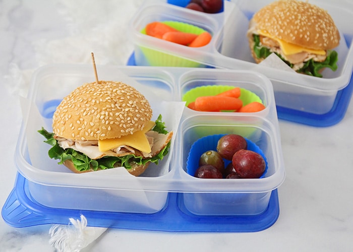 Get out of that PB&J rut and make delicious and healthy lunches for your kids with these six easy ways to make school lunch more fun!