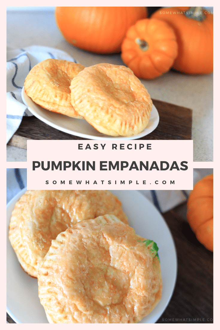 Pumpkin empanadas are a festive and filling Halloween dinner that are easy to make! These empanadas are filled with all of the delicious flavors of the classic Mexican dish but dressed up to look like a pumpkin. #pumpkinempanadas #halloweendinneridea #howtomakepumpkinempanadas #pumpkinempanadasmexican #easypumpkinempanadasrecipe via @somewhatsimple