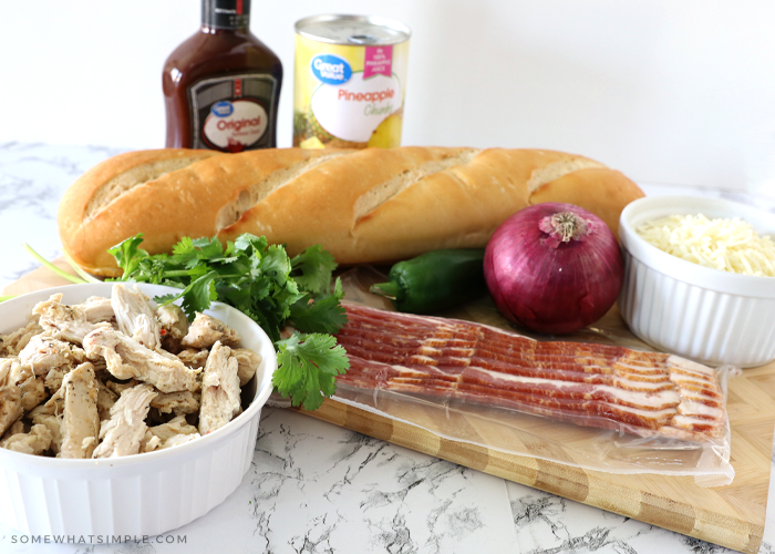 bbq chicken french bread pizza ingredients