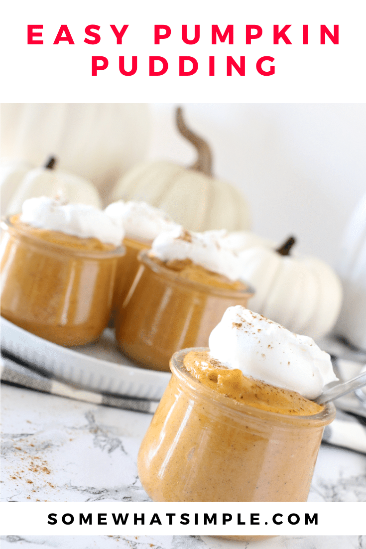 This pumpkin pudding recipe is the best I've ever made. It's creamy, sweet, and chilled to perfection! This easy recipe only takes 5 minutes to prepare and it tastes exactly like pumpkin pie without the crust! It's incredibly delicious and makes the perfect fall dessert recipe. via @somewhatsimple