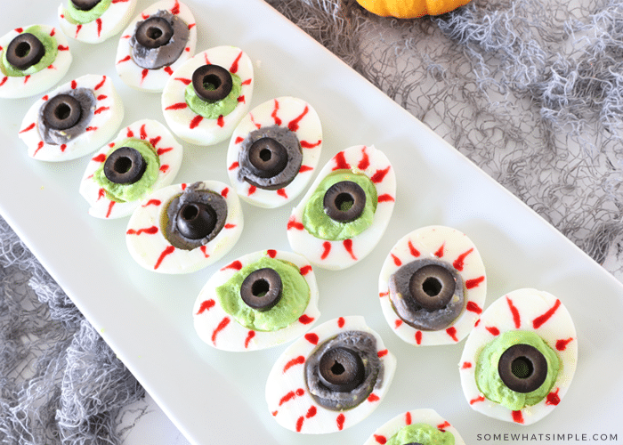 goblin eye halloween deviled eggs