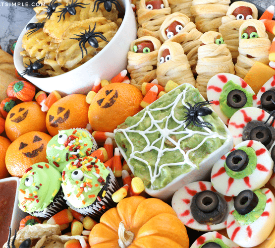 festive food for a halloween lunch for kids