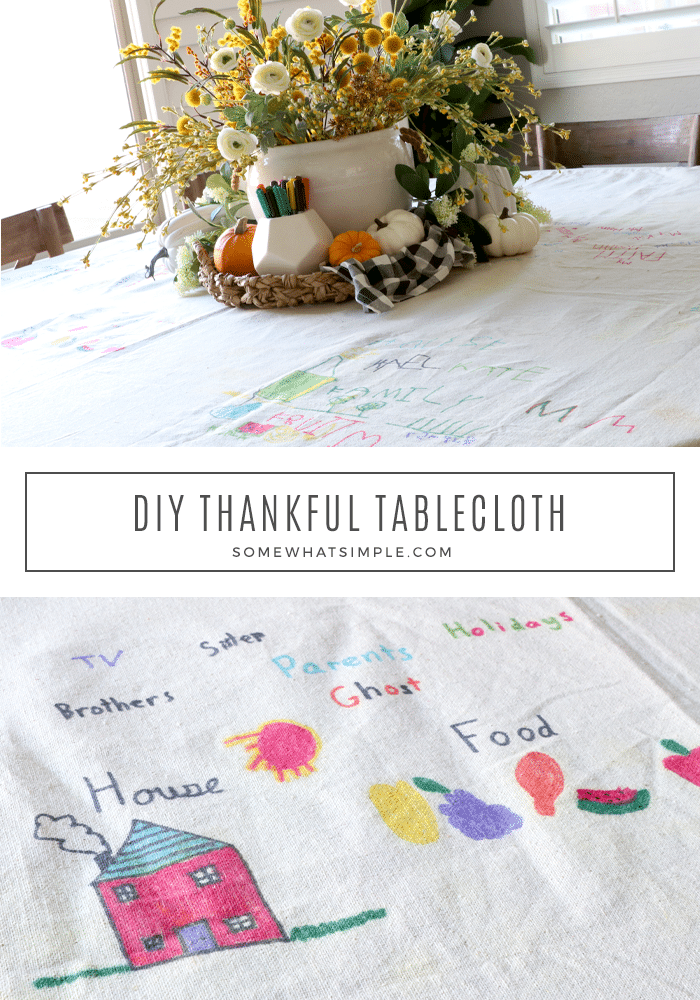 diy thanksgiving tablecloth
