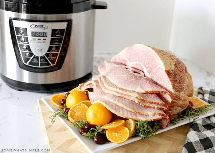 a ham that was baked in a pressure cooker 