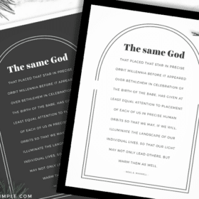 black and white copies of a parenting quote