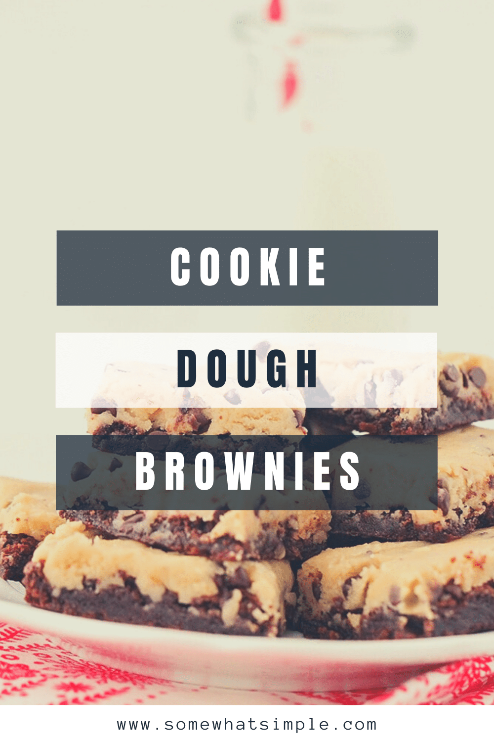 These cookie dough brownies are so rich and decadent! A fudgy chocolate brownie layer topped with eggless cookie dough, for an unforgettable dessert! They are the perfect combination of my two favorite treats; brownies and chocolate chip cookies. via @somewhatsimple