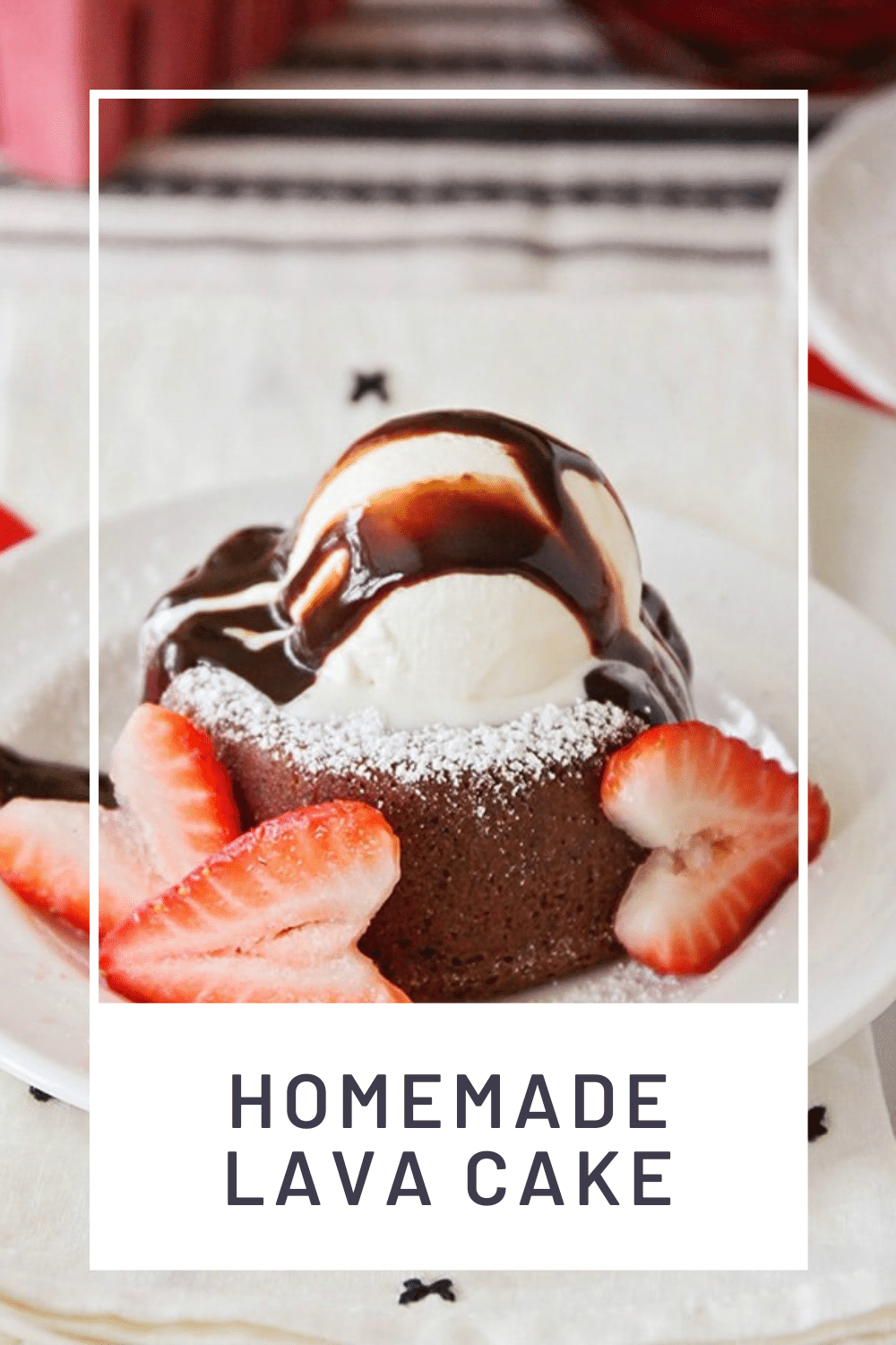 Simple, classy and totally delicious, this chocolate molten lava cake recipe is perfect for any special occasion, but easy enough for every day. Add in a few heart-shaped strawberries and this easy dessert recipe is perfect for an anniversary celebration or other romantic occasion. via @somewhatsimple