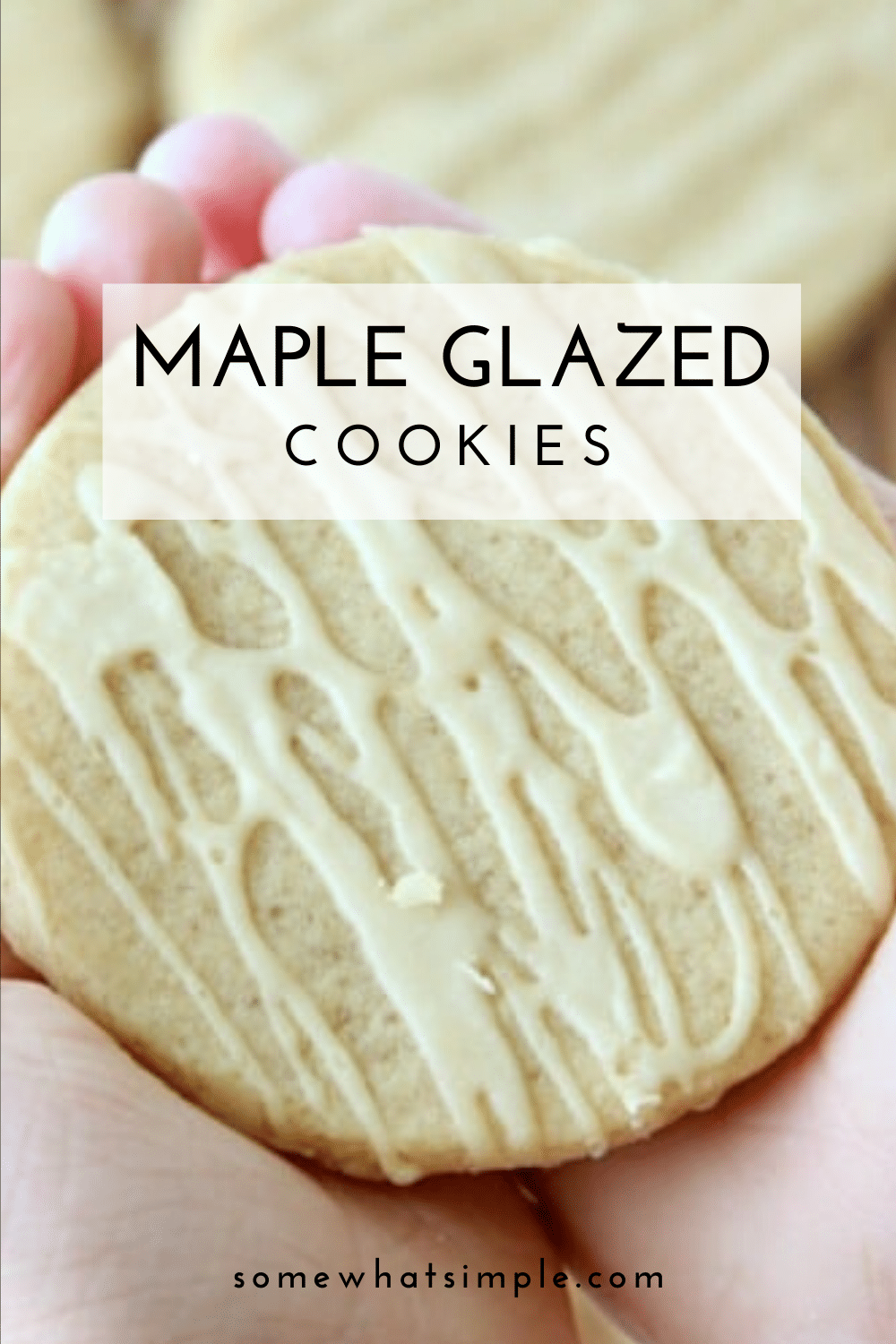 Maple sugar cookies are the perfect fall cookie recipe! A light drizzle of maple glaze is the perfect finish for these simple, delicious cookies! If you're looking for a unique and delicious cookie recipe, you're going to love these! via @somewhatsimple