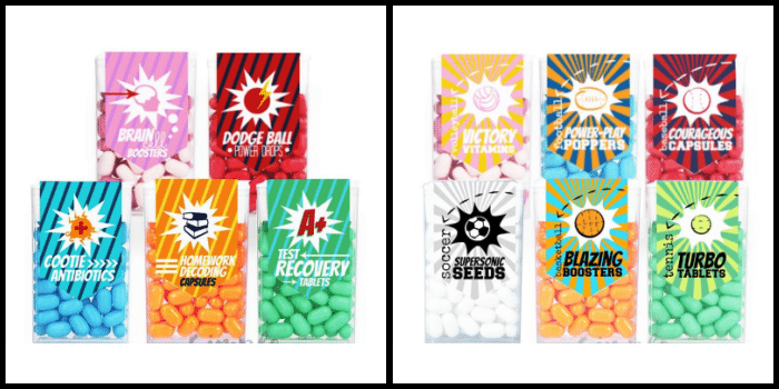 Tic Tac Labels for Back to School and for Sports Teams
