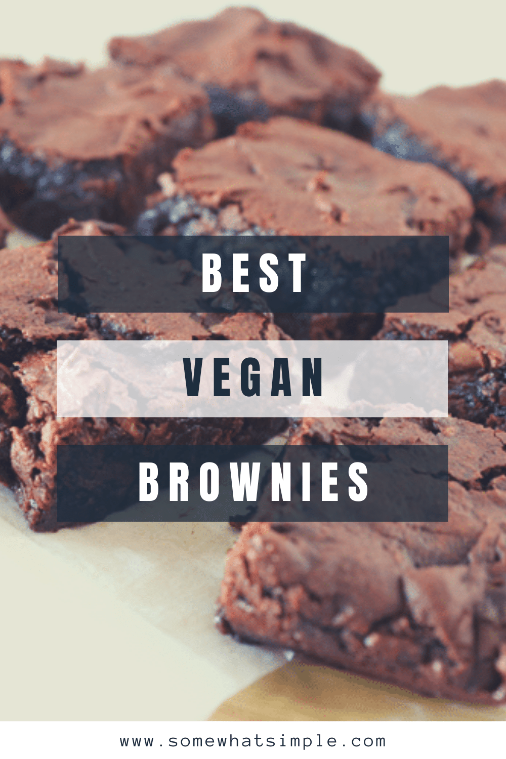 These are hands-down the best vegan brownies you'll ever eat. This recipe is made without eggs or dairy. The vegan brownies turn out fudgy and rich every time and are so easy to make! These taste so good, you'll never know they were healthier. via @somewhatsimple